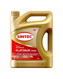 Масло Sintek 5/40 Платинум синт SN/CF 4л