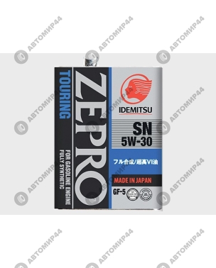 Масло IDEMITSU ZEPRO SN/GF 5/30 4л син (жел)