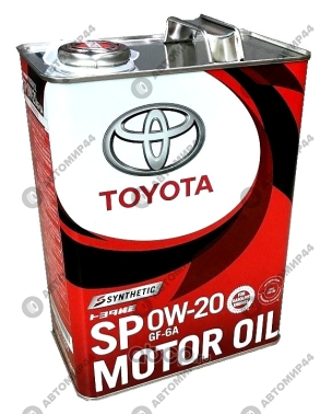 Масло моторное Toyota 0w20 SN 4л.синтетика