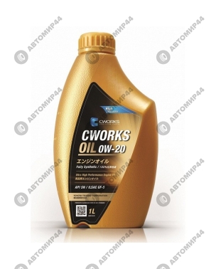 Масло моторное CWORKS SUPERIA  0w20  1л.синт пласт
