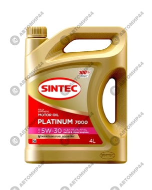 Масло Sintek 5/30 Платинум API SL  A5/B5 4л