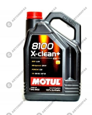 Масло Motul 8100 X-clean C3 SAE 5w-30, 4л