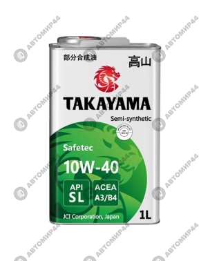 Масло TAKAYAMA SL A3/B4 10/40 желез 1л